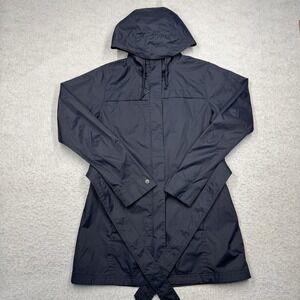 Columbia Windbreaker Rain Jacket Coat‎ W/ Belt Blue Women's Size Small